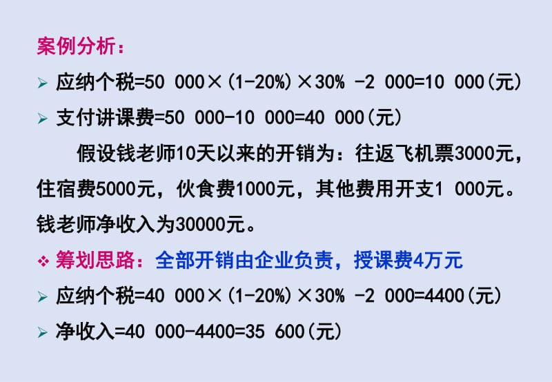个人所得税筹划的重要性与方法